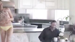 POV VR: Mature Man Fucks 18 Blonde in Kitchen with Anal Play