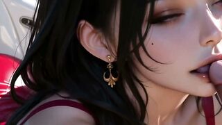 Stunning Asian Beauty in Bikini Performs Oral on Yacht