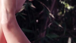 Devin Justine Teases in Outdoor Lingerie