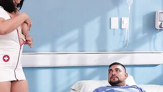 Voluptuous Amateur Nurse With Big Tits Gets A Facial