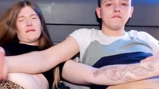 Tgirl Takes Control in Mutual Cock Worship and Handjob Exchange