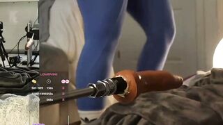 Brunette Big Ass Live Cam Girl Deepthroats Thick Dildo Doggystyle