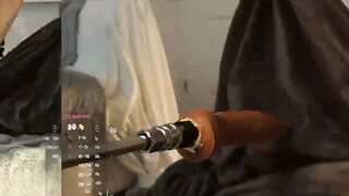 Brunette Big Ass Live Cam Girl Deepthroats Thick Dildo Doggystyle