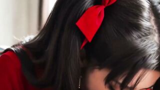 Magical Girl Rin Tohsaka Gets a Messy Facial from a Thick Shaft