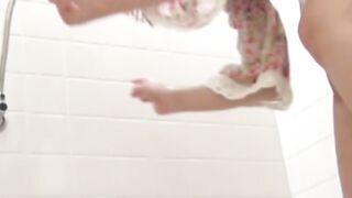 Japanese Brunette Unleashes Hot Piss Flood Straight Into Her Panties