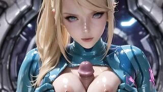 Samus Aran Traps You for Intense Hentai Sex on Her Ship