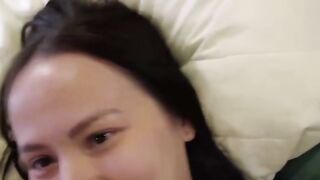 Massive Cock POV Blowjob and Toilet Action with Attractive Woman