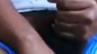 Hung Black Stud Masturbates His Big Cock