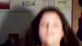 Brunette Amateur Webcam Striptease