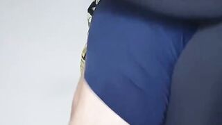 Brazilian Amateur in Leggings Gets Doggystyle Assjob and Pants Cumshot