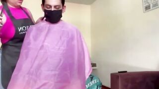 Big Ass Hairdresser Melissa Matthews Gets Creampied By Client