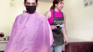 Big Ass Hairdresser Melissa Matthews Gets Creampied By Client