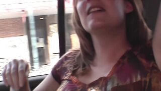 Josie Flashes in Public Alley Near College Campus