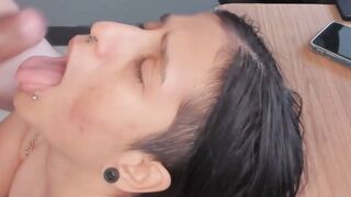 Babe Swallows Deepthroat POV Blowjob