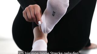 Ebony Femdom Queen Submits Lover With Stinky Feet