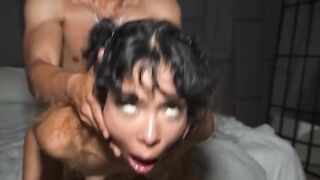 Latina Teen Gets Rough Hardcore Fuck From Behind
