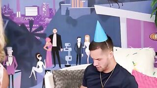 Abigail Mac Stays On Top Until Her Pussy Is Filled And Dripping