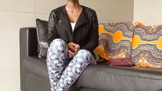Ebony Teen Clarissa Gives Steven Hard A Sloppy Blowjob