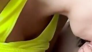 Slutty Babe Takes Deepthroat Blowjob at Gym