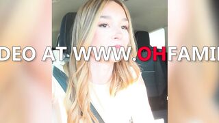 Petite Blonde Stepdaughter Takes Double Cock in Rough Threesome