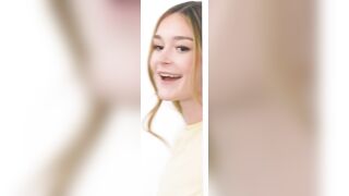 Petite Blonde Stepdaughter Takes Double Cock in Rough Threesome