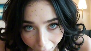 barely legal Brunette MILF Enjoes Passionate AI Session