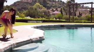 Lexi Luna Gets Titty Fucked by Pool Guy