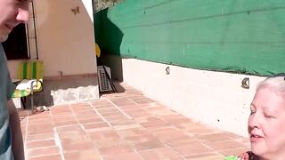 Sam Bourne Fucks Mature Granny By The Pool