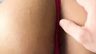 POV Latina Stepsister in Tight Gym Leggings Doggystyle
