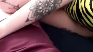 Small Gothic Teen Gives Fast Cumming Blowjob