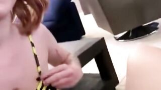 Small Gothic Teen Gives Fast Cumming Blowjob