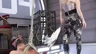 Rubber Bella Rossi Dominates DJ in Intense Strap-On Scene