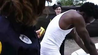 Abigail Mac Gets a Punishing Blowjob in the Police Station