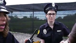 Abigail Mac Gets a Punishing Blowjob in the Police Station
