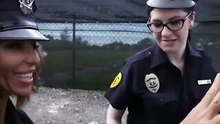 Abigail Mac Gets a Punishing Blowjob in the Police Station