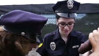 Abigail Mac Gets a Punishing Blowjob in the Police Station