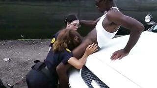 Abigail Mac Gets a Punishing Blowjob in the Police Station