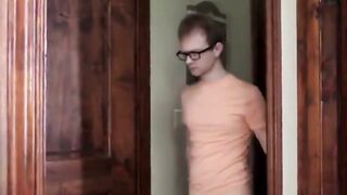 Nerd With Glasses Licks The Pies Of Two Beauties