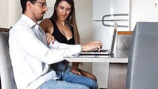Nerd Accountant Gets Pounded in Cowgirl Position