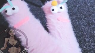 Curvy BBW Teases with Feet, Tights & Plushies