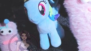 Curvy BBW Teases with Feet, Tights & Plushies