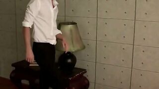 Slender Teen Neighbor Gets Anal in POV