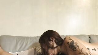 Latina Transgirl And BF Swap Sloppy Blowjobs