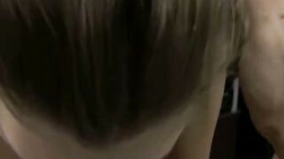 Elena Koshka Swallows in Amateur Blowjob Scene