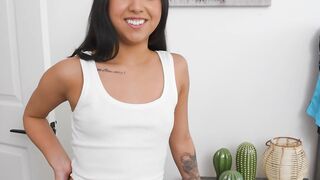 Thin Stepsister Jay Romero Takes Long Dick inside Hardcore point of view