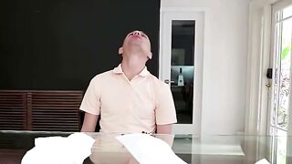 Skylar Vox Steps on Her Stepbrother While Parents Are Away