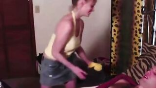 BBW Cougar Cindy Behr Takes double penetration Action With 18 yo yo Bro