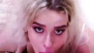 Blonde With Huge Titties Loves Anal