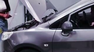 Mechanic Mariana Martix Fixes Duncan Saint's Car With a Blowjob