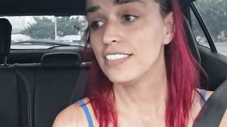 Brazilian Amateur Car Sex with Deepthroat and Blowjob